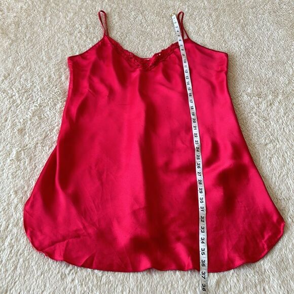 Vintage red slip nightgown size 1X - Picture 13 of 16